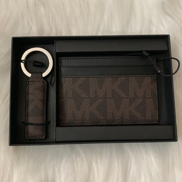 MICHAEL KORS Men's Card Case & Key Ring Boxed Set - Picture 3 of 3